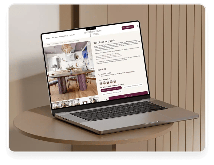 Herringbonehouse Website Laptop