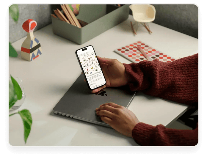 Herringbonehouse Website Product on Mobile